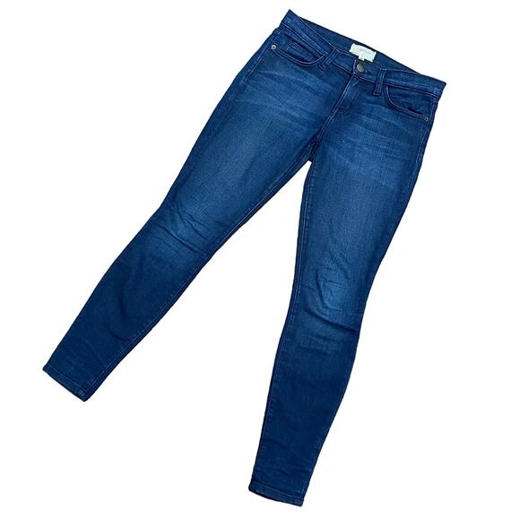 CURRENT/ELLIOTT Dark Wash Jeans Size 26 “The Ankle Skinny” Ridgeway Blue - Picture 2 of 11